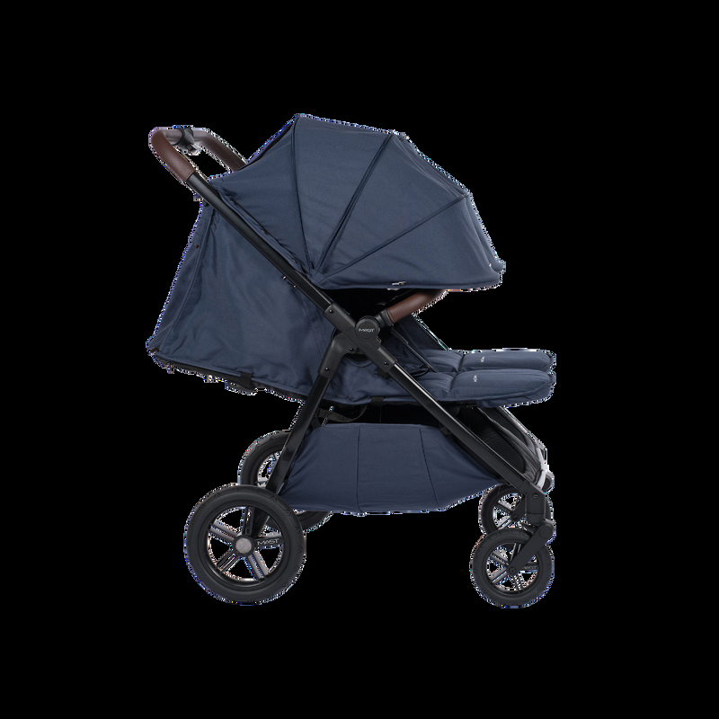 babyonlineshop Mast Swiss M.Twin x Geschwisterwagen BLUEBERRY Schlussverkauf