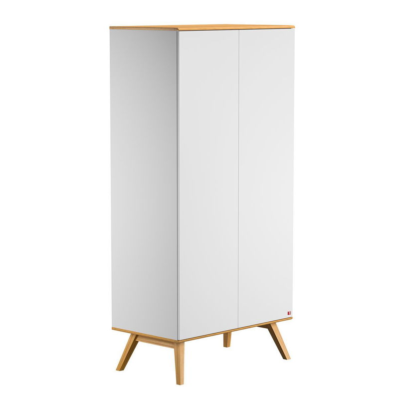 babyonlineshop VOX Nature Kleiderschrank 2-türig weiß/eiche Fabrik Onlineshop