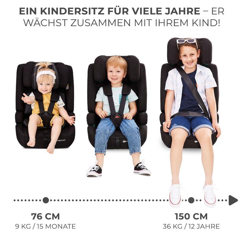babyonlineshop Kinderkraft SAFETY-FIX 2 i-Size Kindersitz grey 76-150 cm 50% Rabatt mit kostenlosem Versand