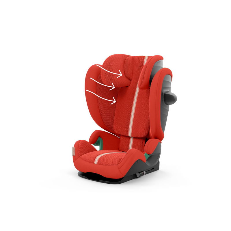 babyonlineshop CYBEX Solution G i-Fix Plus Kindersitz Hibiscus Red 3 bis 12 Jahre Weihnachtsangebot
