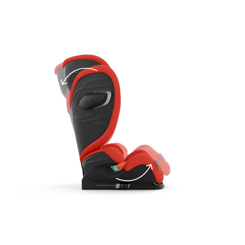 babyonlineshop CYBEX Solution G i-Fix Plus Kindersitz Hibiscus Red 3 bis 12 Jahre Weihnachtsangebot