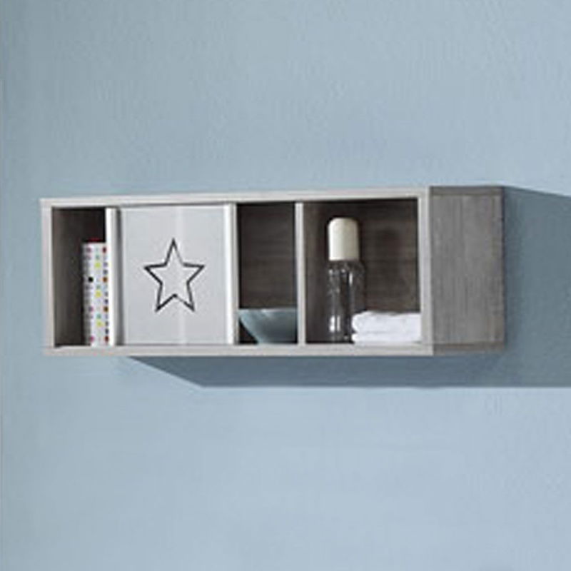 babyonlineshop Schardt Eco Star Wickelkommode Weiß/Driftwood 1 Schiebetür 2 Schubkästen - mit Wickelaufsatz VIP-Rabatte