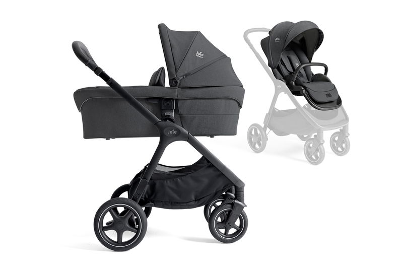 babyonlineshop Joie Signature Kombi-Kinderwagen Finiti inkl. Babywanne Ramble XL Ebony im Angebot