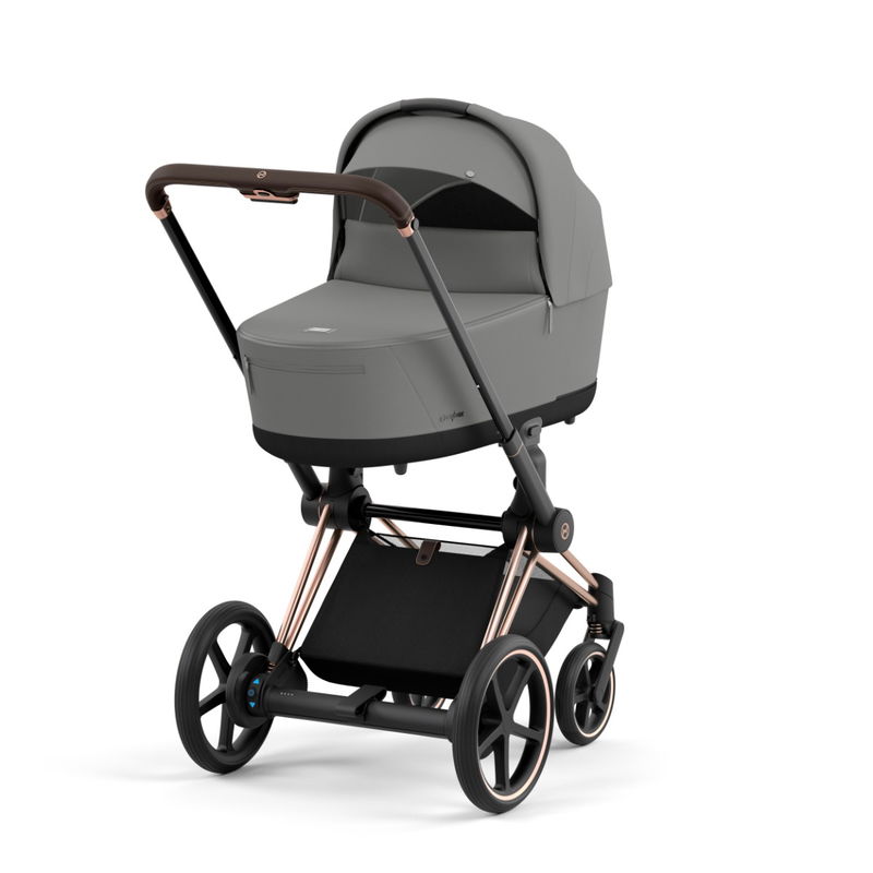 babyonlineshop CYBEX e-PRIAM Kinderwagen Mirage Grey Gestell wählbar New Generation zollfrei